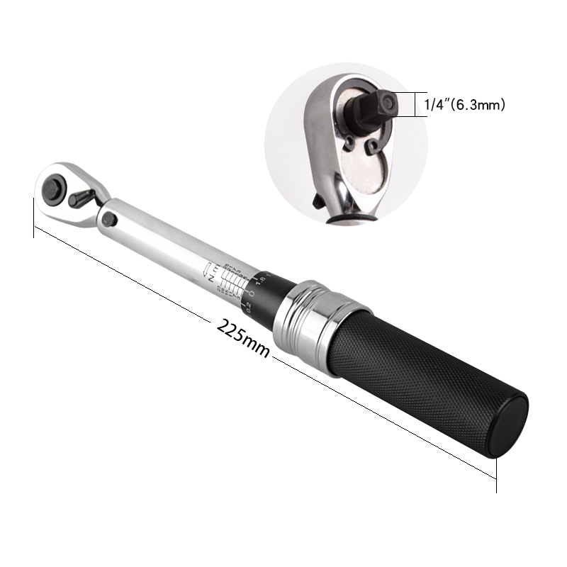Torque Wrench - 1/4 Handgereedschap 1-25Nm Hoge Nauwkeurigheid Precisie